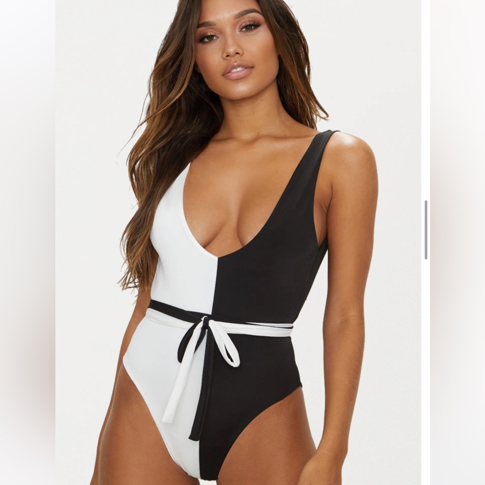 PLT Two-Toned One Piece Swimsuit Sz:0